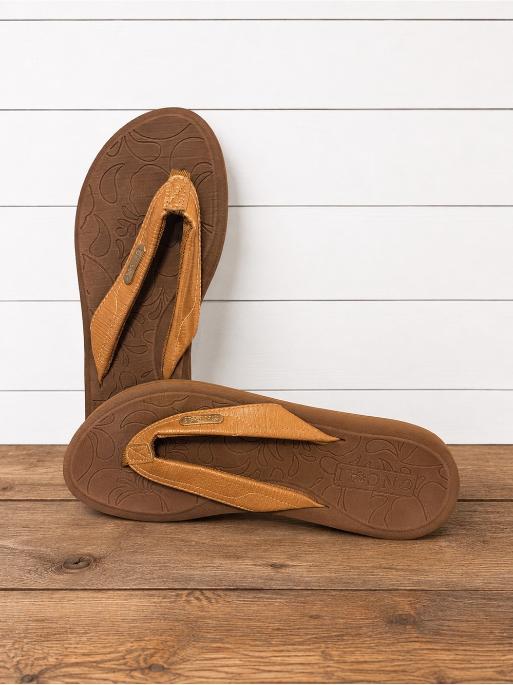 🩴 ONCAI Women’s Comfort Flip Flops | Size 38 (US 7/8) | Tan Brown